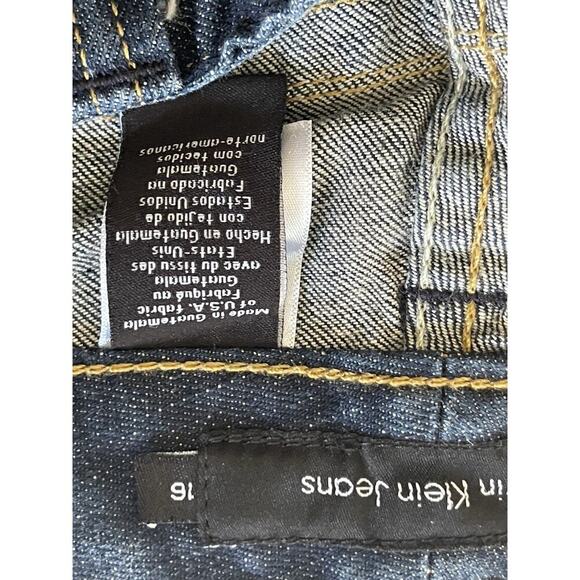 Calvin Klein Jeans Womens 16 Blue Modern Flared Low Rise Medium Wash 36x32 - Picture 9 of 15